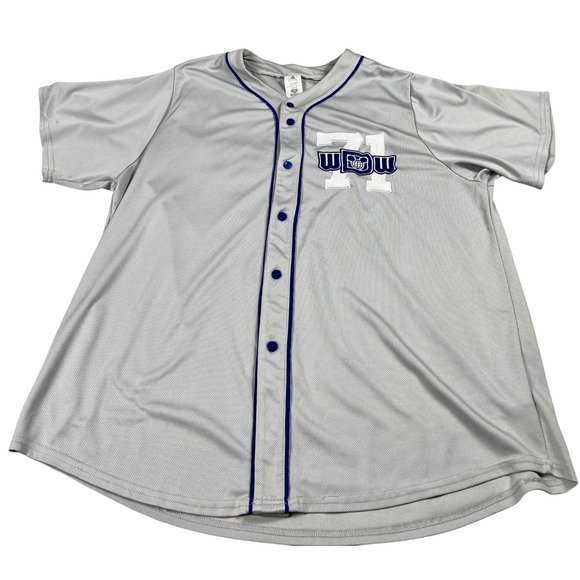 Walt Disney World Shirt Mens 2XL Gray Button Baseball Jersey 71 Park Anniversary - Picture 8 of 13